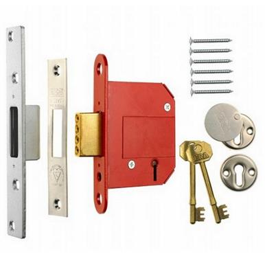 ERA 361-62A 5 Lever Fortress Deadlock 76mm Chrome Plated (Also Coded 361-67)