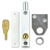 ERA 806-17 White Door Pressbolt + Key (Was 806-12)