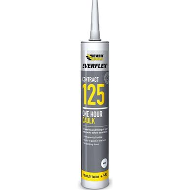 Everbuild 125 1 Hour Caulk Trade White C4