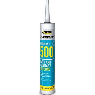 Everbuild 500 Bath & Sanitary Silicone Grey C3