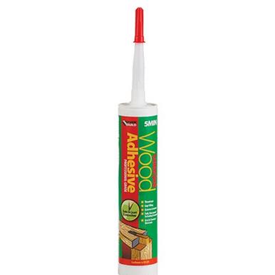 Everbuild Lumberjack 5 Min PU Wood Adhesive 310ml Gel