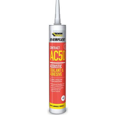Everbuild AC50 Acoustic Sealant & Adhesive White C4
