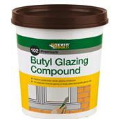 Everbuild 102 Butyl Glazing Compound Brown 2kg