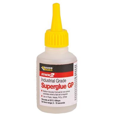 Everbuild Stick2 Industrial Grade GP Superglue 20g