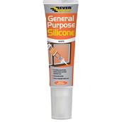 Everbuild General Purpose Silicone White Easi Squeeze 80ml