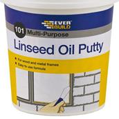 Everbuild 101 Linseed Oil Putty Brown 1kg