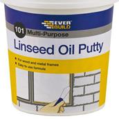 Everbuild101 Linseed Oil Putty Natural 1kg