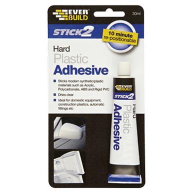 Everbuild Stick2 Hard Plastic Adhesive 30ml