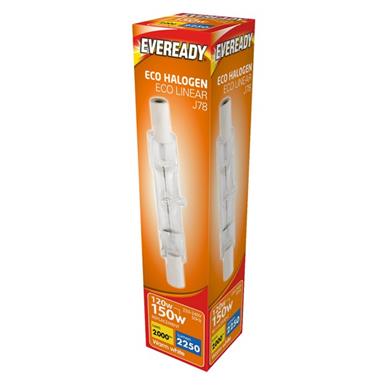 Eveready S10112 Halogen Linear J78 120W Warm White 2250Lm Box of 10