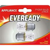 Eveready S1054 Pygmy Bulb BC B22 15W Warm White Card of 2 / Box of 10 Cards