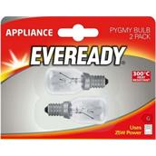 Eveready S1064 Pygmy Bulb SES E14 25W Warm White 150Lm Card of 2/Box of 10 Cards