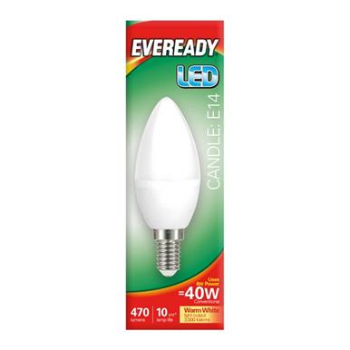 Eveready S13616 LED Candle Opal SES E14 5W (40W) Warm White 470LM Box of 5