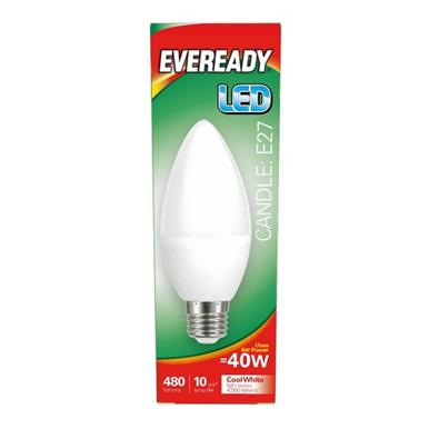 Eveready S14324 LED Candle Opal ES E27 5W (40W) Cool White 470LM Box of 5