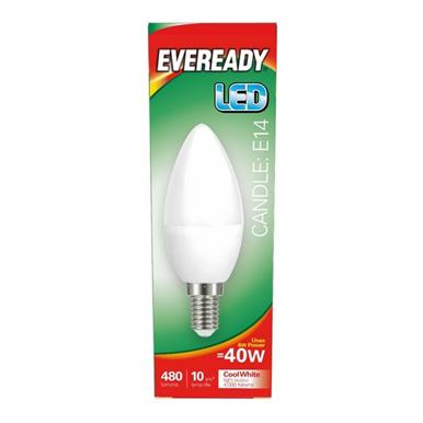 Eveready S14325 LED Candle Opal SES E14 5W (40W) Cool White 470LM Box of 5
