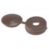 Screw Cover Cap Hinged Brown 100 Per Bag