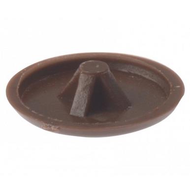 Screw Cover Cap Pozi Dark Brown 100 Per Bag