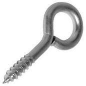 Forge Screw Eye Zinc Plated 25 x 4 10 Per Bag