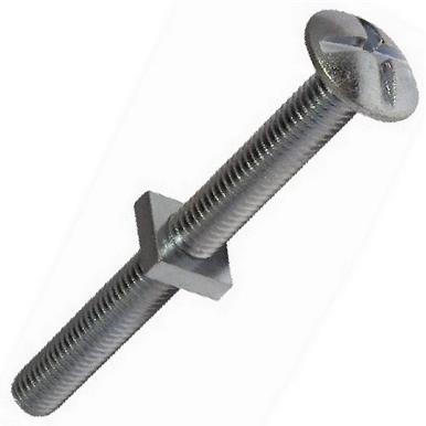 Forge Roofing Bolt & Nut Zinc Plated M6x100 25 Per Bag