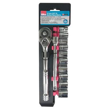 Hilka Socket Set 3/8&quot; Drive Metric 12Pc