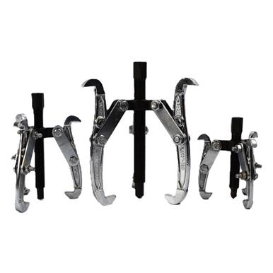 Hilka Three Jaw Gear Pullers 3Pc 3&quot; 4&quot; 6&quot;
