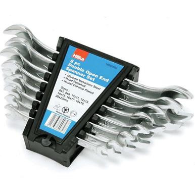 Hilka Open Ended Spanner Set Metric 8Pc