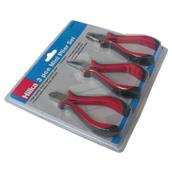 Hilka Soft Grip Mini Plier Set 3Pc (Long Nose Combi and Diagonal)