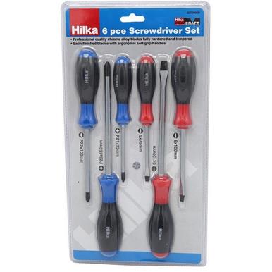 Hilka Soft Grip Screwdriver Set 6pc