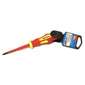 Hilka Soft Grip Insulated VDE Screwdriver PZ1 x 80mm