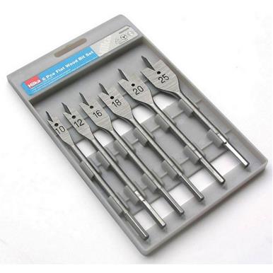 Hilka Flat Wood Bit Set 6Pc
