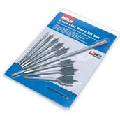 Hilka Flat Wood Boring Bit Set 10Pc