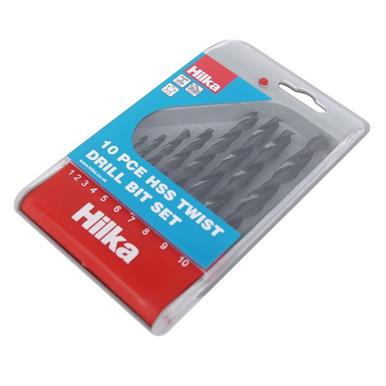 Hilka HSS Drill Bit Set 10Pc