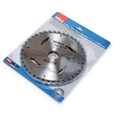 Hilka TCT Saw Blades 190mm Pack of 3