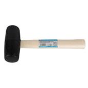 Hilka Black Rubber Mallet Wooden Shaft 16oz