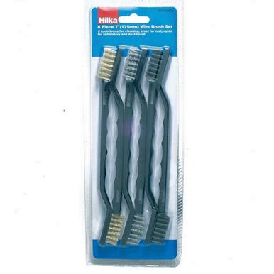Hilka Cleaning Brush Set 7&quot; 6pc
