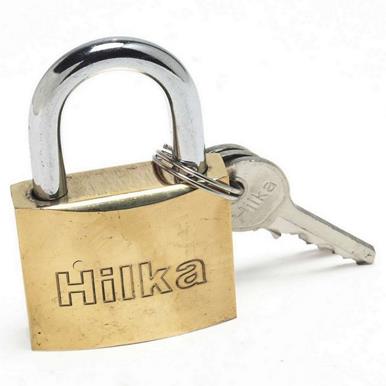 Hilka Heavy Duty Brass Padlock 40mm