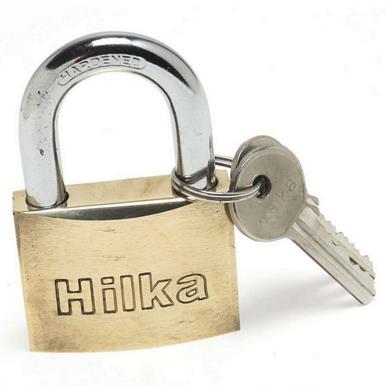 Hilka Heavy Duty Brass Padlock 50mm