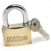Hilka Heavy Duty Brass Padlock 50mm