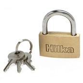 Hilka Slim Brass Padlock 30mm