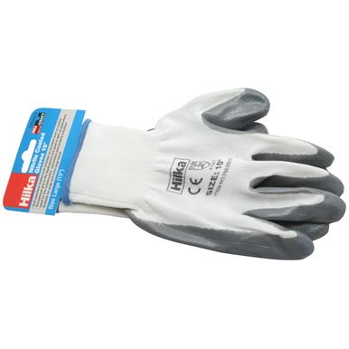 Hilka Nitrile Coated Work Gloves Size 9 / Medium * Pack of 12 Pairs *