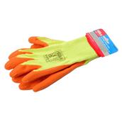 Hilka Orange Latex Coated Work Gloves Size Medium * Pack of 12 Pairs *