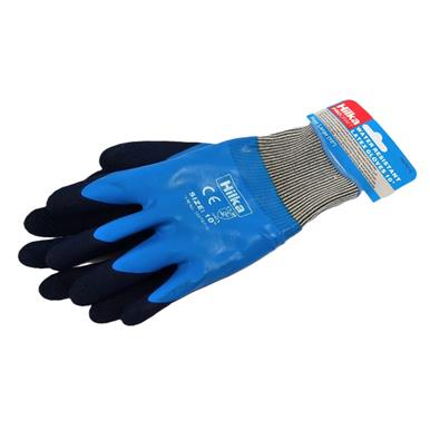 Hilka Water Resistant Latex Gloves Size Large * Pack of 12 Pairs *