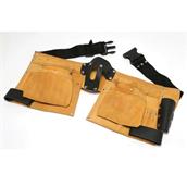 HIL77709200 - Hilka Leather Double Tool Belt Tanned