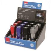 Hilka Mini Torch 60 Lumens 1W LED Aluminium. Assorted Colours