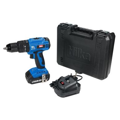 Hilka 18V Li-ion Brushless Combi Drill with 1x 2.0Ah Battery