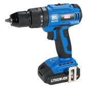 Hilka 18V Li-ion Brushless Combi Drill with 2x 2.0Ah Batteries and 50Pc Accessories