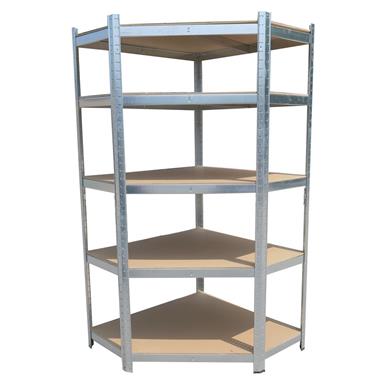 Hilka 175kg 5 Tier Corner Boltless Shelving