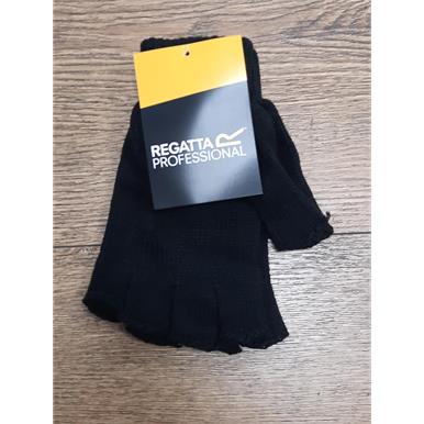 HNH Knitted Fingerless Winter Gloves Black 1 Pair