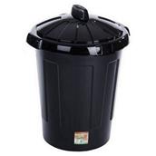 Black Dust Bin 80L and Lid