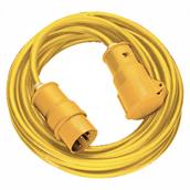 HNH 1166463 Extension Lead Yellow 14m 1.5mm 110V
