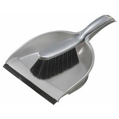 Dustpan & Brush Set Silver